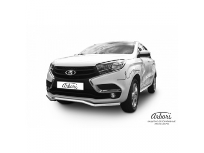 Защита переднего бампера Arbori d42 "волна" LADA XRAY 2016- от ARBORI Защита переднего бампера Arbori d42 "волна" LADA XRAY 2016-